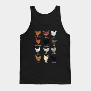 Chickens of the world - types of chickens Tank Top